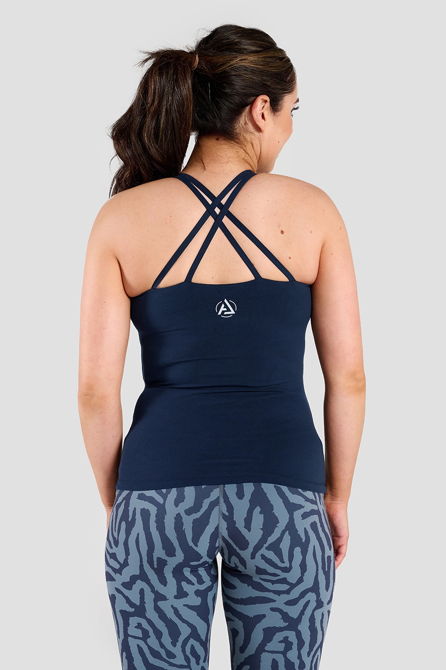 Second Skin Strappy Vest - Navy
