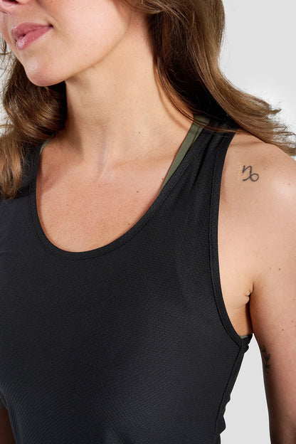 Nadia Active Racer Vest - Black