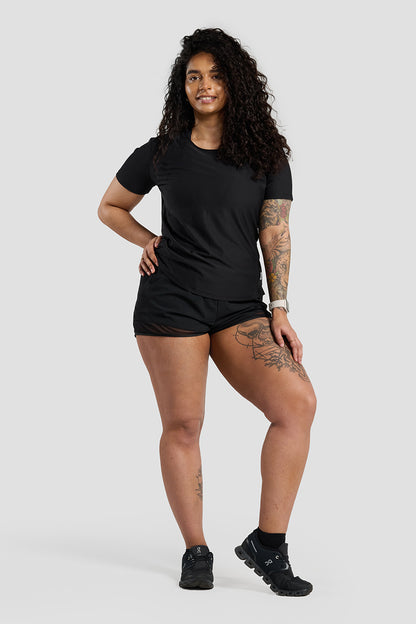 Matilda Active Shaped T-Shirt - Black