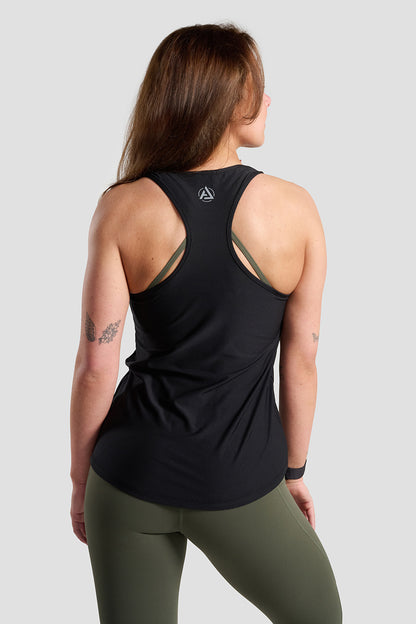 Nadia Active Racer Vest - Black