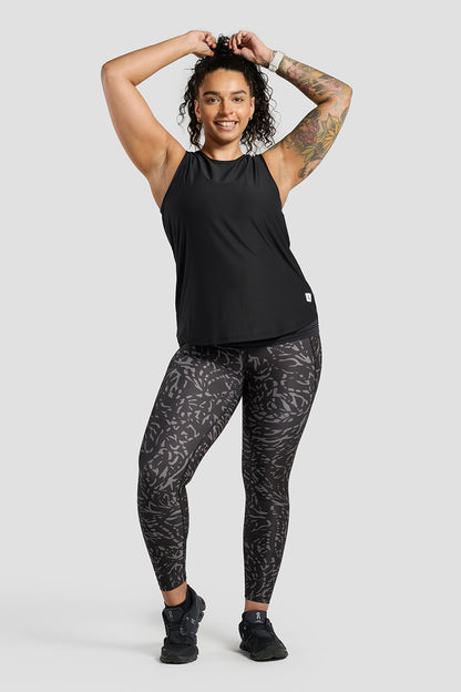 REACT Black &amp; Grey Print Leggings