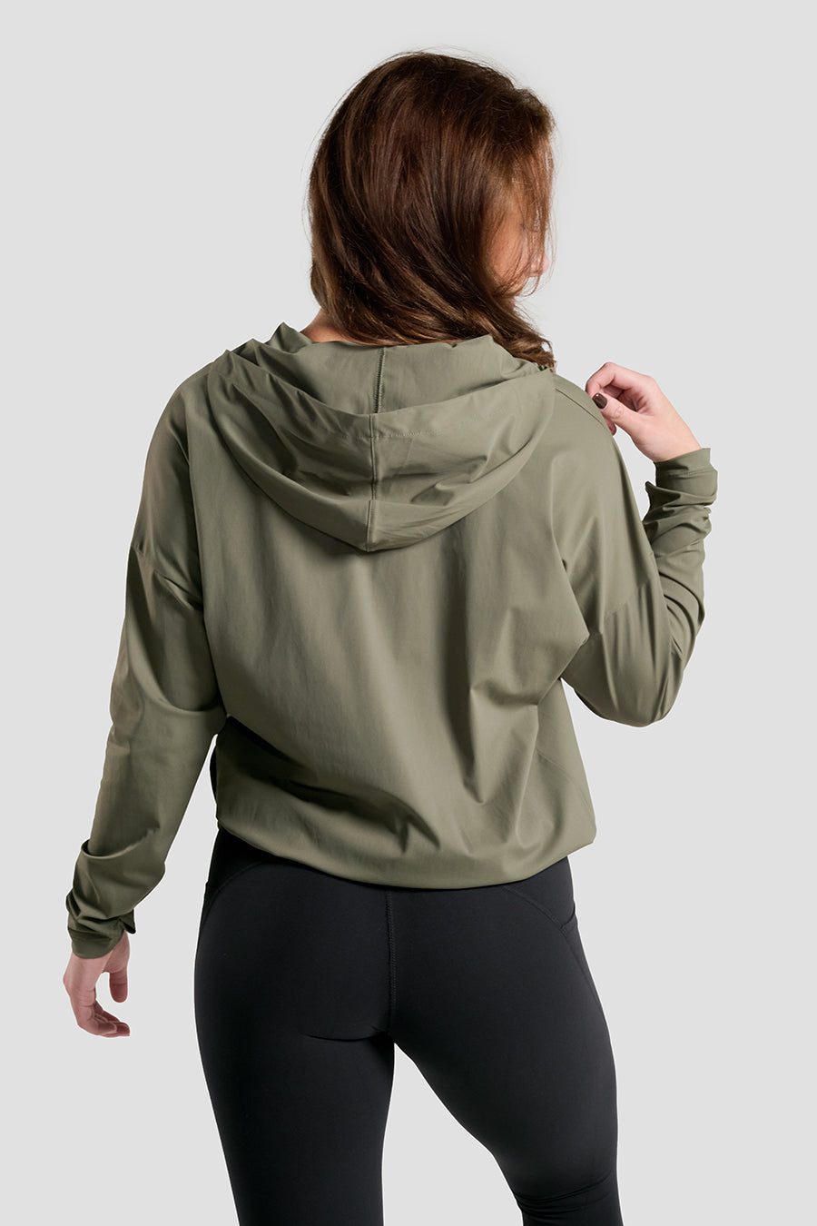 Ada Lightweight Zip Up Jacket  - Olive