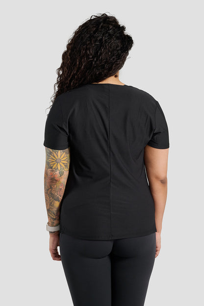 Matilda Active Shaped T-Shirt - Black