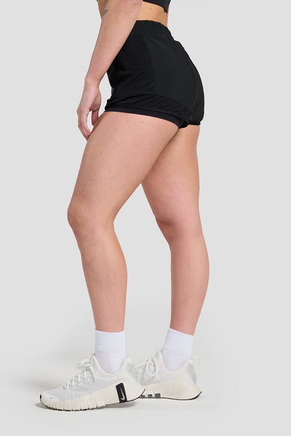 Double Layer Shorts - Black