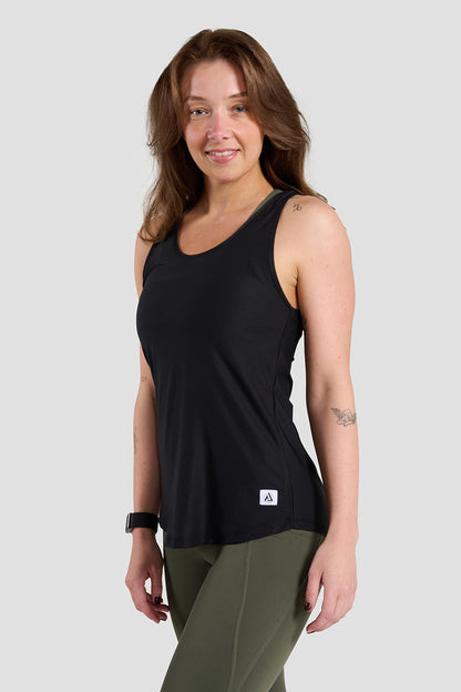 Nadia Active Racer Vest - Black