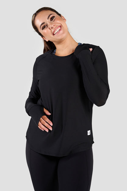 Raven Long Sleeve T-Shirt - Black