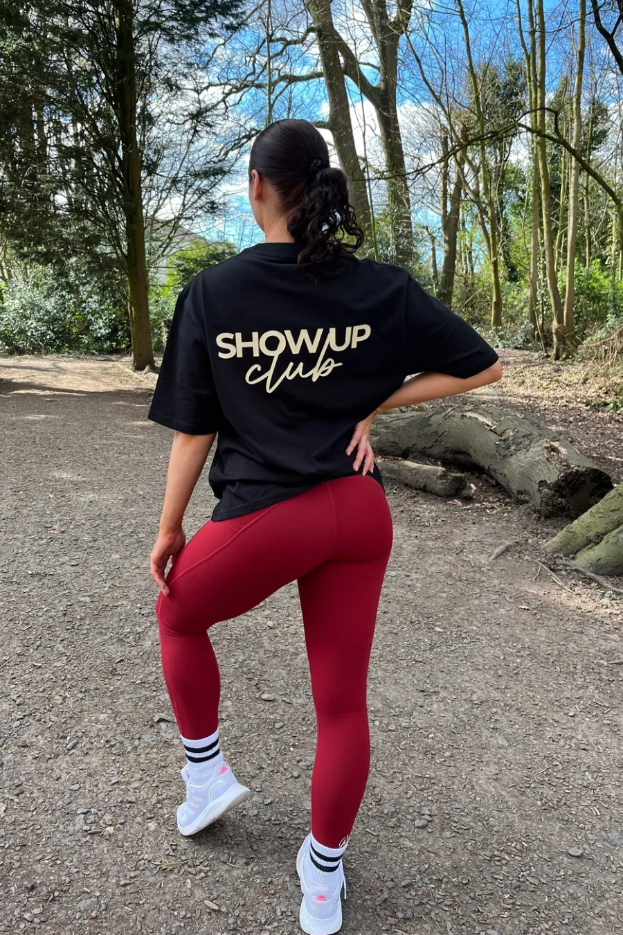 Black/Stone Oversized T-Shirt - Show Up Club